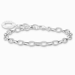 Thomas Sabo Classic Silver Charm Bracelet - 7" Length, BRACELET ONLY!